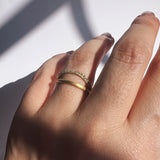 Aliança meia cana 2mm